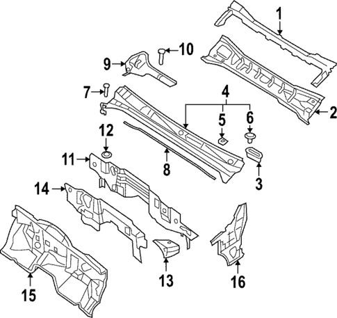 Cowl for 2023 Nissan Frontier #0