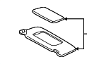 7432024182C0 - Body: Sun-visor for Lexus: SC430 Image