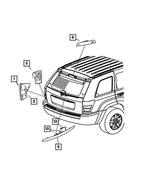 5HU81WELAF - : Liftgate Handle for Mopar Image