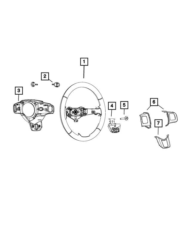 5SD98DX9AA - Steering: Steering Wheel for Mopar Image