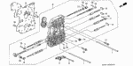25145PA9010 - Transmission - Automatic: SHAFT, OIL PUMP GEAR for Honda Image