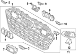 4K8853651NT94 - Body: Center Grille for Audi: A7 Sportback, S7 Sportback Image