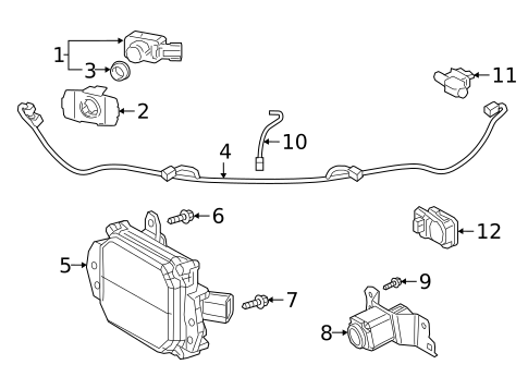 Parking Aid for 2025 Lexus ES300h #4