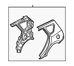 701002L2A0 - : Quarter Panel Assembly for Hyundai: Elantra Image