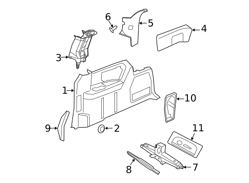 Interior Trim - Side Panel for 2013 Dodge Grand Caravan #0