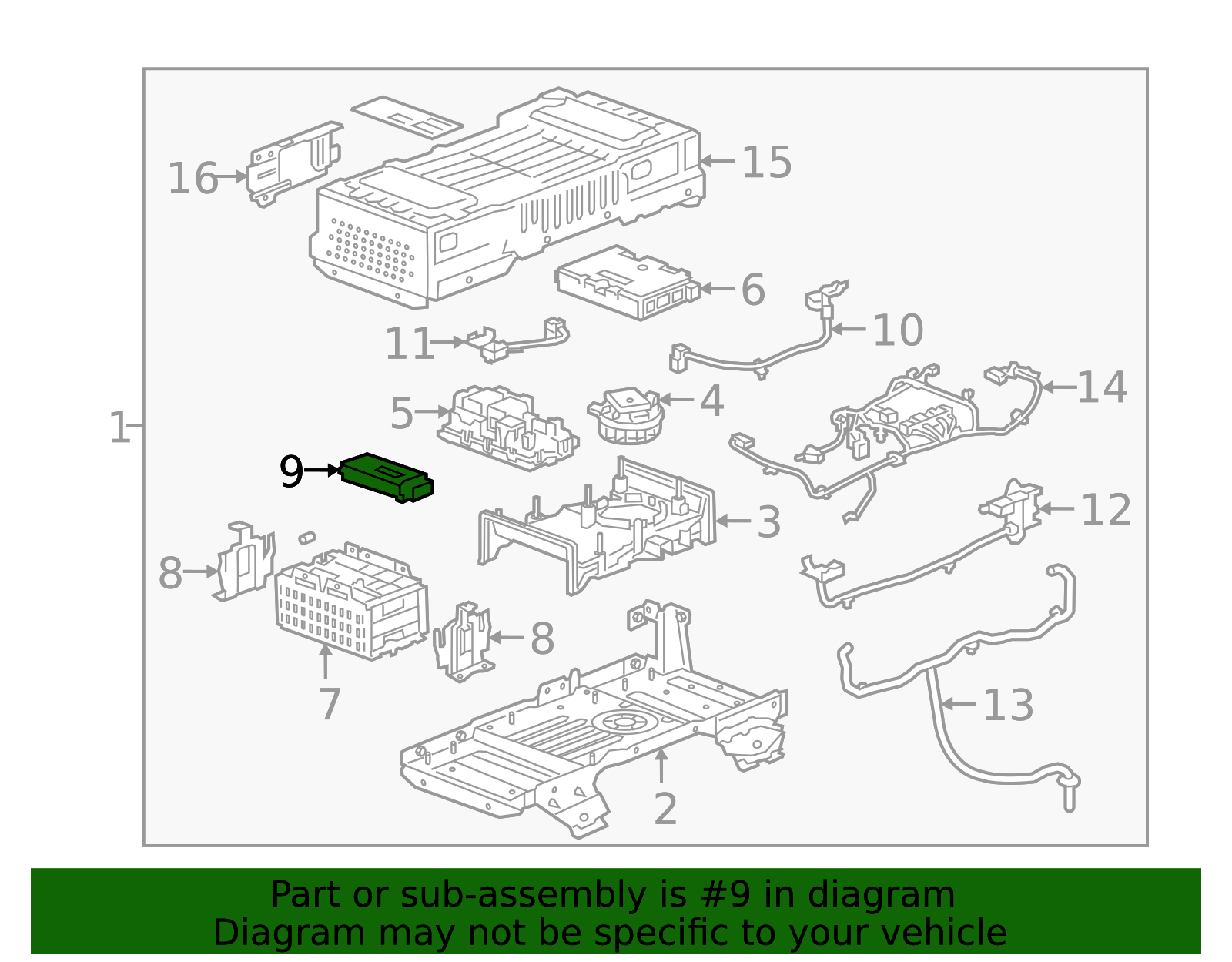 2016-2019 GM Drive Motor Battery Interface Control Module 24282084 GM ...