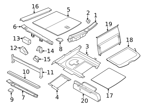 Interior Trim - Rear Body for 2020 Porsche Macan #0