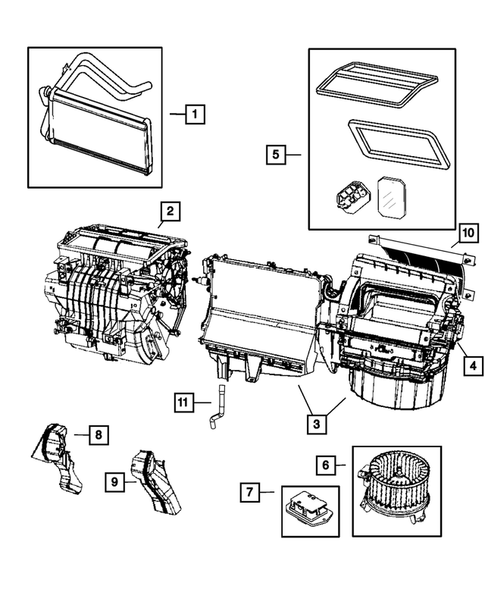 Air Conditioner and Heater Units for 2010 Jeep Patriot #2