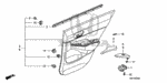 91560SLA003 - Interior/Bumper: CLIP, GARNISH (SEAL) for Honda Image