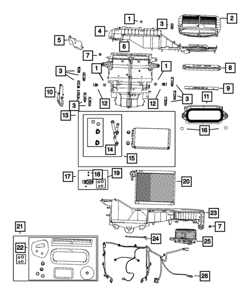 Air Conditioner and Heater Units for 2021 Jeep Grand Cherokee L #0
