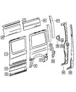 68008462AA - Body Sheet Metal Except Doors: Body Side Panel for Mopar Image