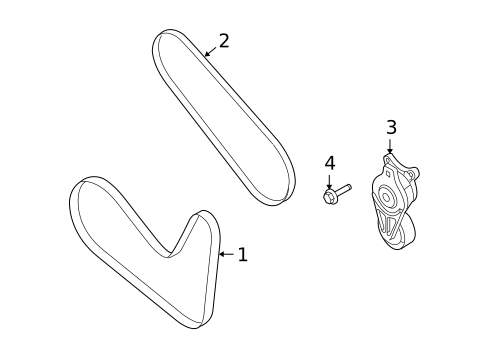 Accessory Drive Belt System Components for 2012 Ford Explorer #0
