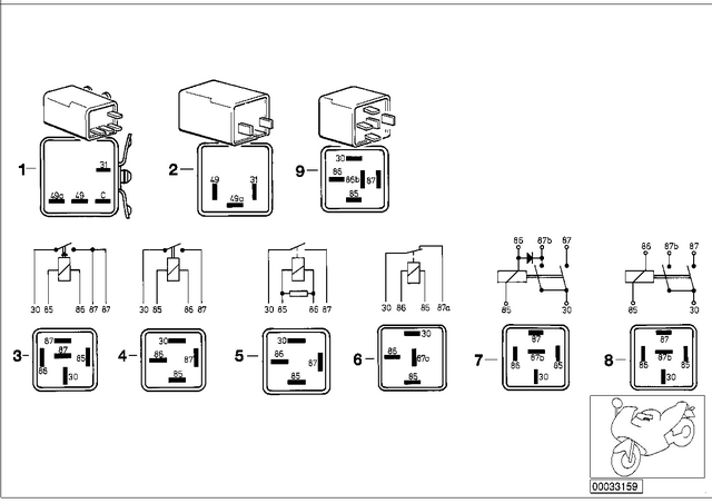 61367727672 - : Mini-Relay for BMW-Motorrad Image