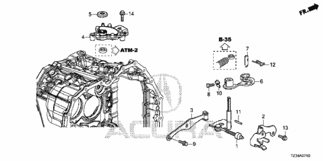 AT Control Shaft - Position Sensor for 2020 Acura TLX #0