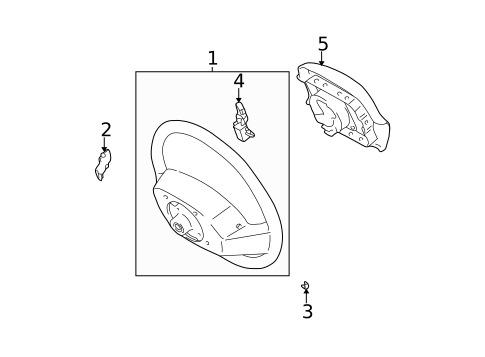 Steering Wheel & Trim for 2003 Toyota Tacoma #0