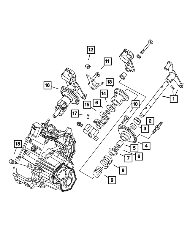 5083974AA - Getrag Manual Transaxle 5 Speed: Gearshift Detent for Mopar Image