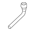 4G0122109AF - Cooling System: Reservoir Hose for Audi: A6 Quattro, A7 Quattro Image