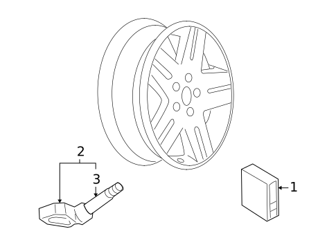 Tire Pressure Monitor Components for 2009 Pontiac G3 #0