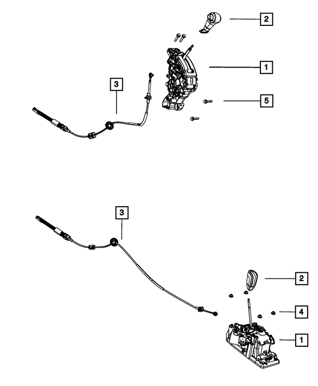 1GJ35BD5AJ - 4-Speed; Automatic VLP Transaxle: Transmission Shifter for Mopar Image