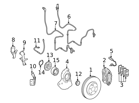 Front Brakes for 2013 Mercedes-Benz CL600 #0