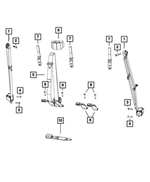 5KP98LR3AC - Restraints: Rear Outer Seat Belt, Right Or Left for Ram: 3500 Image