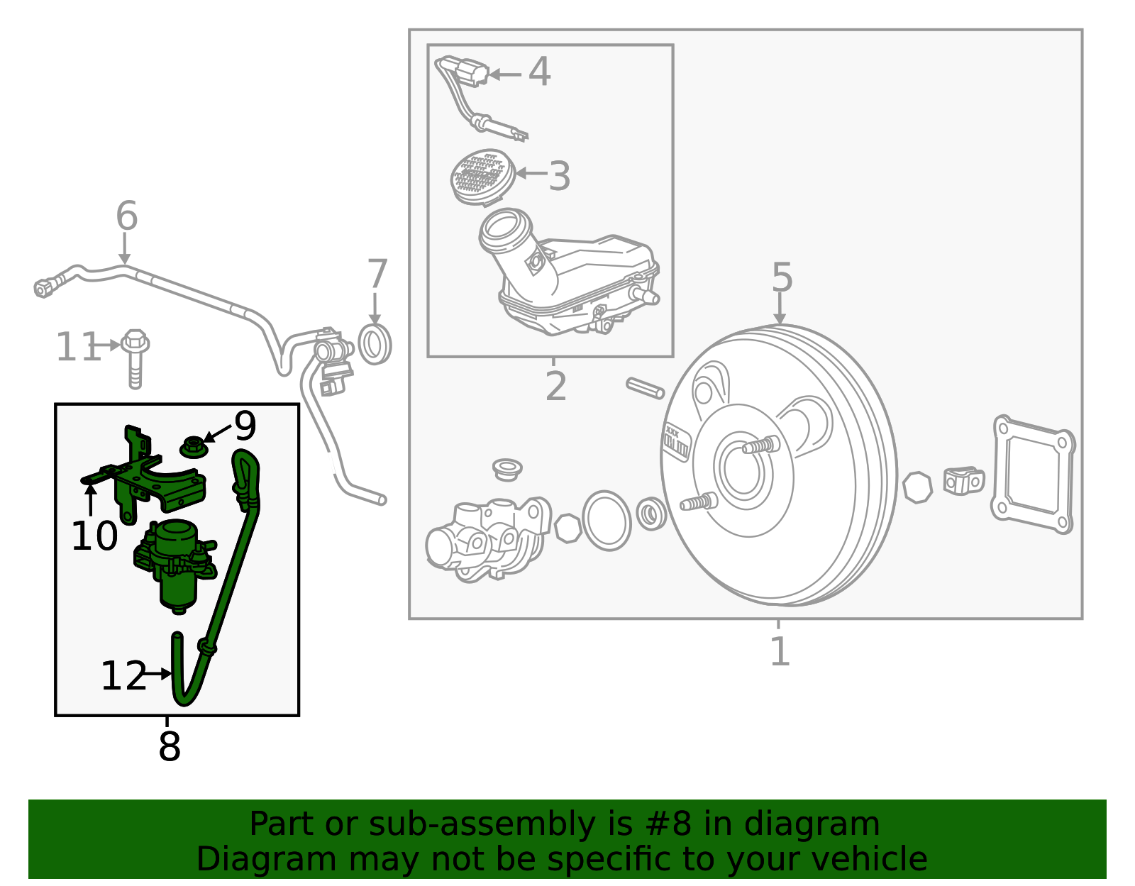 2013-2014 Chevrolet Spark Power Brake Booster Pump 95057242 ...