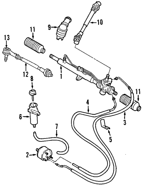 Steering Gear & Linkage for 2001 Volkswagen Passat #2