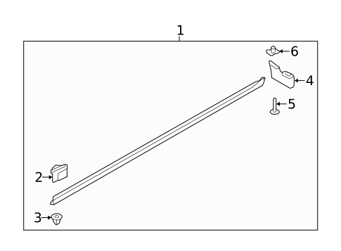 Exterior Trim - Pillars for 2017 Hyundai Santa Fe #0