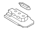 63267165646 - Electrical: License Plate Light Assembly for BMW Image