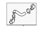 25414S1400 - Cooling System: Upper Hose for Hyundai Image