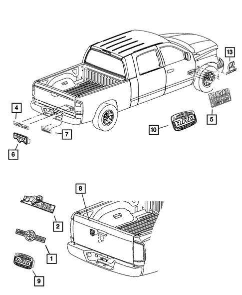 Nameplates for 2012 Ram 3500 #0