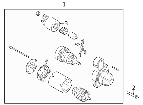 Starter for 2022 Hyundai Santa Fe #0