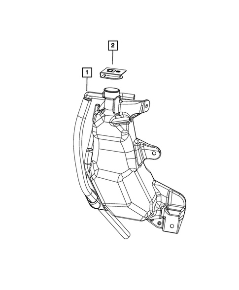 Engine Coolant Reservoir (Bottle) for 2019 Dodge Durango #1