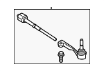 32105B5FE29 - Steering: Tie Rod Assembly for BMW Image