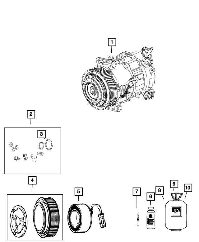 68224150AB - Air Conditioners and Heaters: Compressor Lubricant for Mopar Image