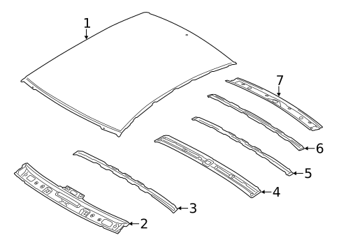 Roof & Components for 2011 Kia Forte #1