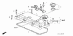 90014PHM000 - Engine: BOLT A, HEAD COVER for Honda Image