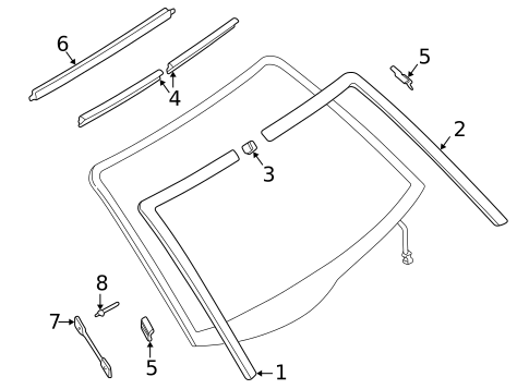 Reveal Moldings for 2002 INFINITI Q45 #0