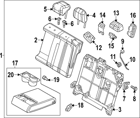 Rear Seat Components for 2022 Mazda MX-30 EV #0
