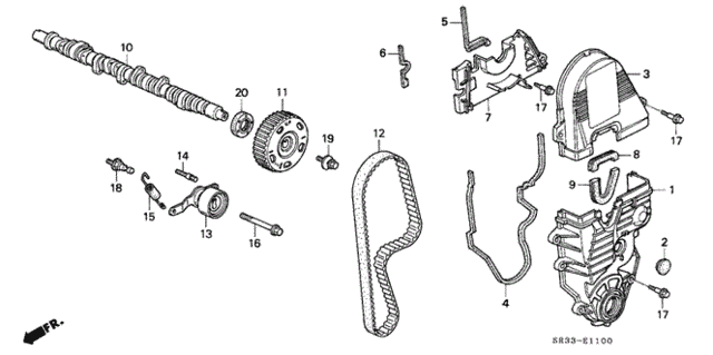 Camshaft - Timing Belt for 1995 Honda Civic #0