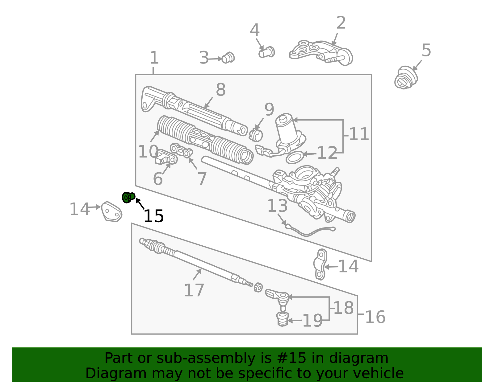 53685-S5A-000 - 2001-2006 Honda - Bush Steering Gear Box Mounting