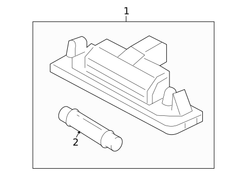 License Lamps for 2011 Mercury Milan #0