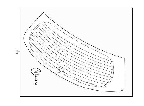 Glass - Lift Gate for 2014 Kia Sorento #0