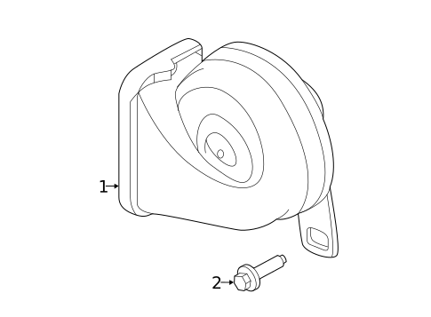 Horn for 2020 Jaguar E-Pace #0
