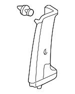 2001-2005 Honda Civic - Garnish R Center Pillar (Lower) *NH361L* (Gray)