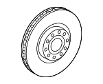 5Q0615301G - : 2015-2025 Audi - Disc Brake Rotor for Audi: A3, A3 Quattro, A3 Sportback e-tron, Q3, S3 Image