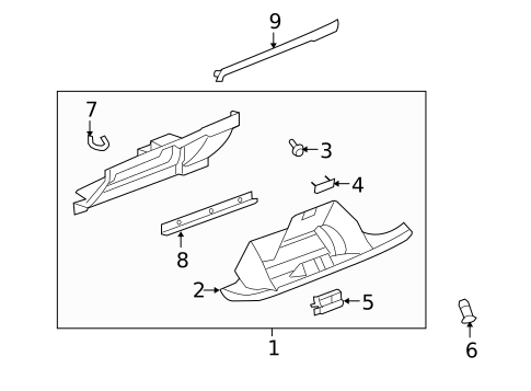 Glove Box for 2012 Chevrolet Silverado 1500 #2