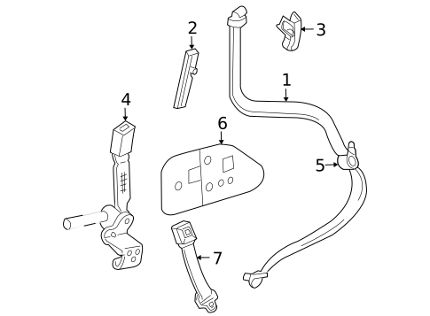 Seat Belt for 2005 Ford Explorer #0