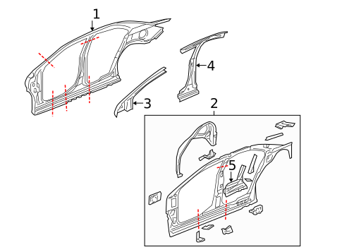 Inner Structure for 2009 Pontiac G6 #4