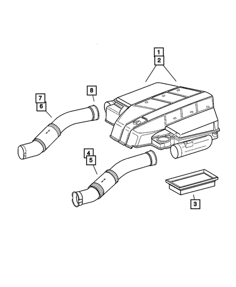 Air Cleaner for 2005 Chrysler Crossfire #0